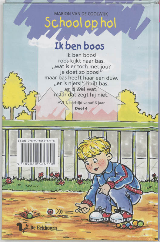 School Op Hol / Ik Ben Boos ! / Druk 1 achterkant