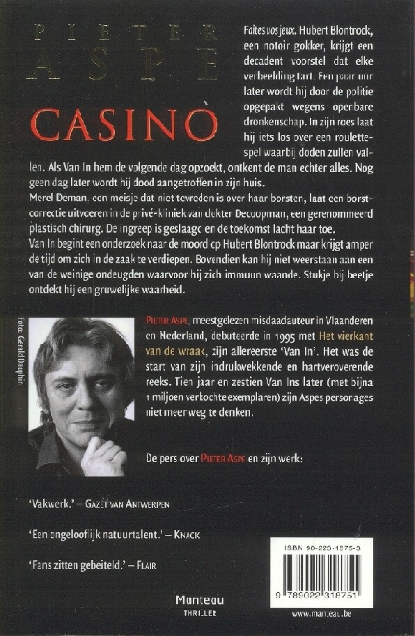 Casino / Meesters in misdaad achterkant