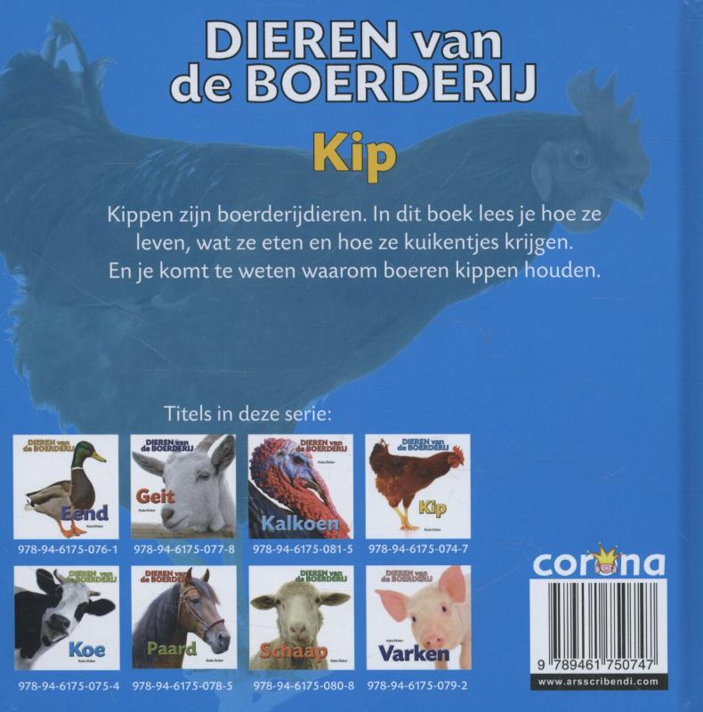 Kip / Dieren van de boerderij achterkant