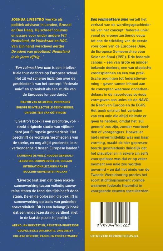 Een volmaaktere Unie achterkant