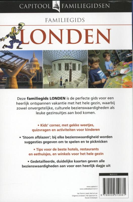 Londen / Capitool familiegidsen achterkant