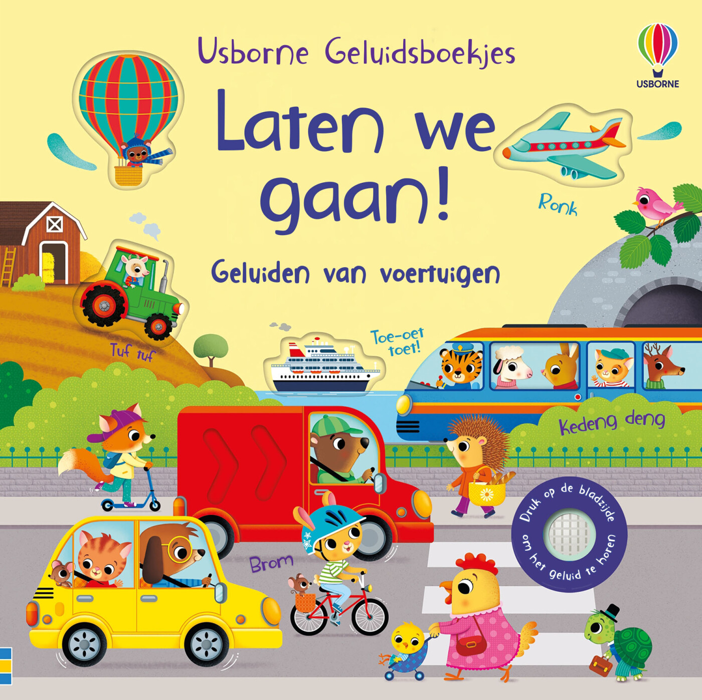 Laten we gaan! / Usborne geluidsboekjes