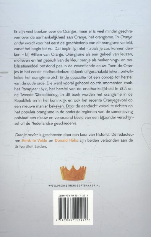 Oranje onder Oranje onder achterkant