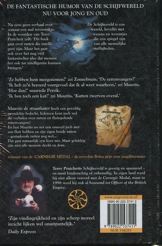 Mirakelse Maurits en zijn gestudeerde knaagdieren / Een verhaal van de Schijfwereld achterkant
