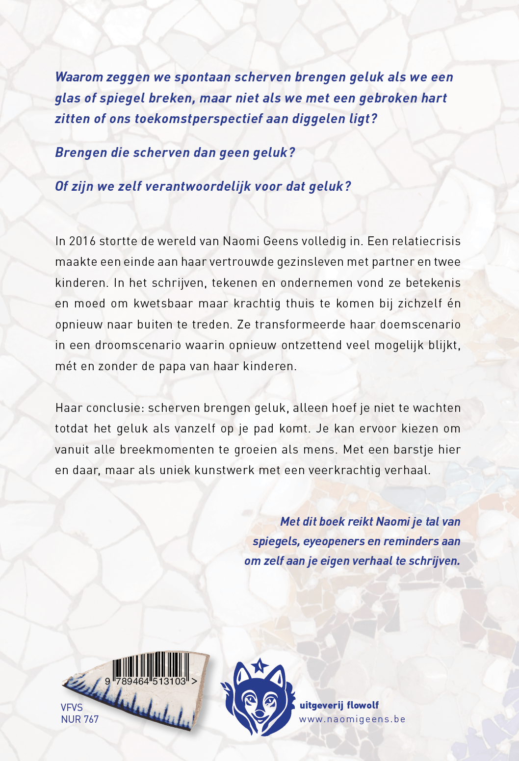 Over scherven & geluk achterkant