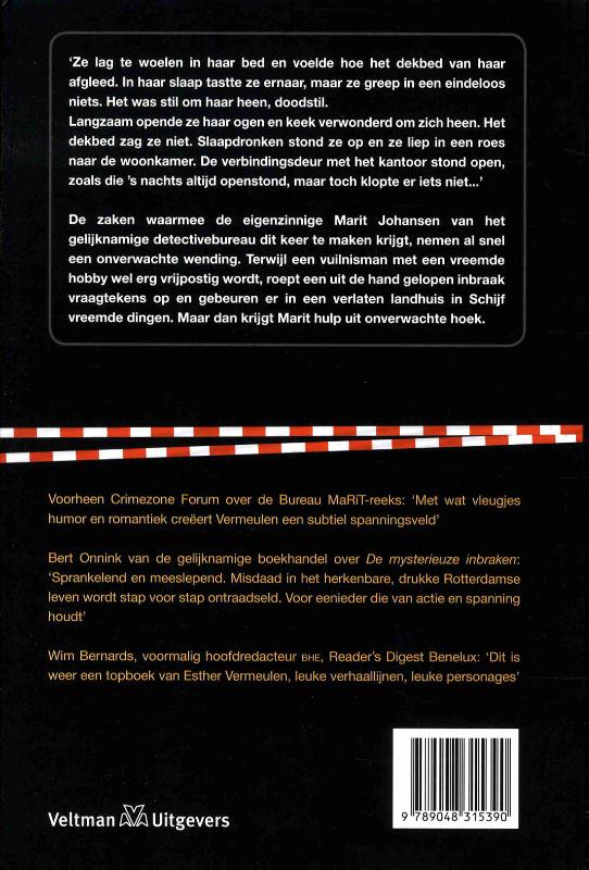 De mysterieuze inbraken / Bureau Marit achterkant