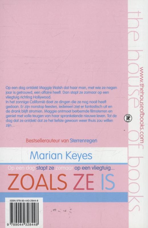 Zoals ze is - Marian Keyes achterkant