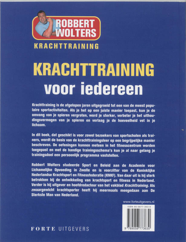 Krachttraining Voor Iedereen achterkant