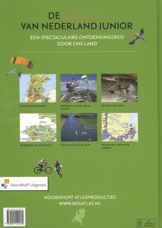 De Bosatlas van Nederland junior De Bosatlas van Nederland junior achterkant