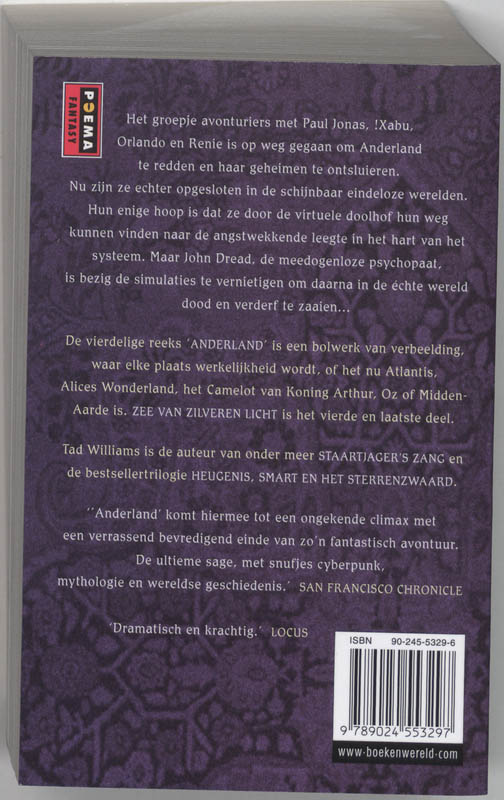 Anderland 4 Zee van zilveren licht achterkant