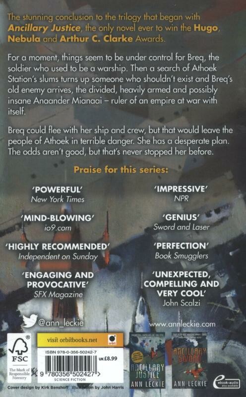 Ancillary mercy / The imperial Radch / 3 achterkant