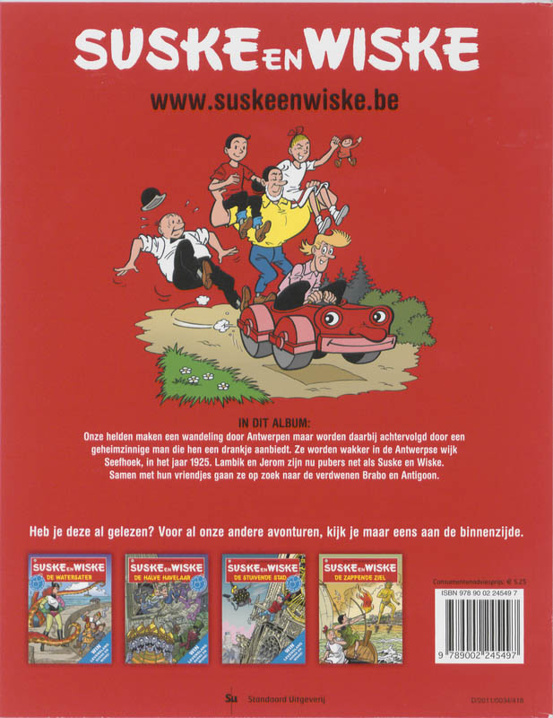 De zeven schaken / Suske en Wiske / 245 achterkant