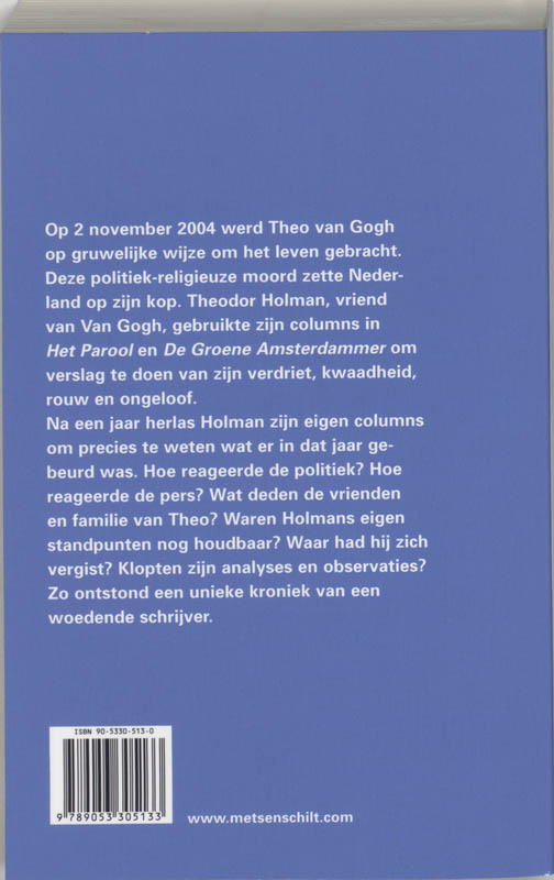 Theo Is Dood achterkant