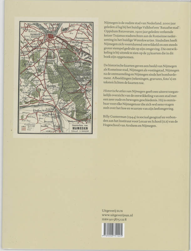 Historische atlas van Nijmegen achterkant