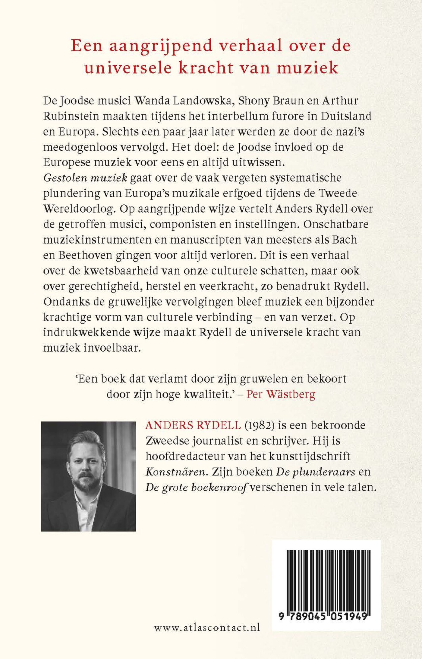 Gestolen muziek achterkant