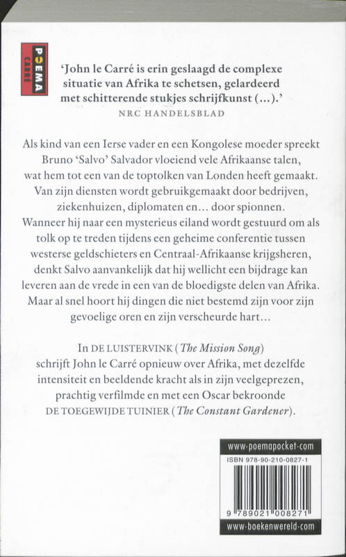 De luistervink achterkant