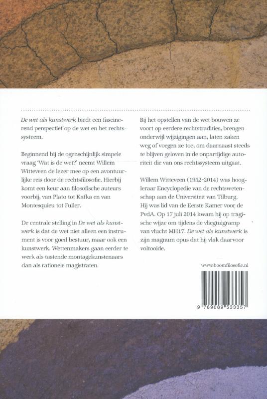 De wet als kunstwerk achterkant