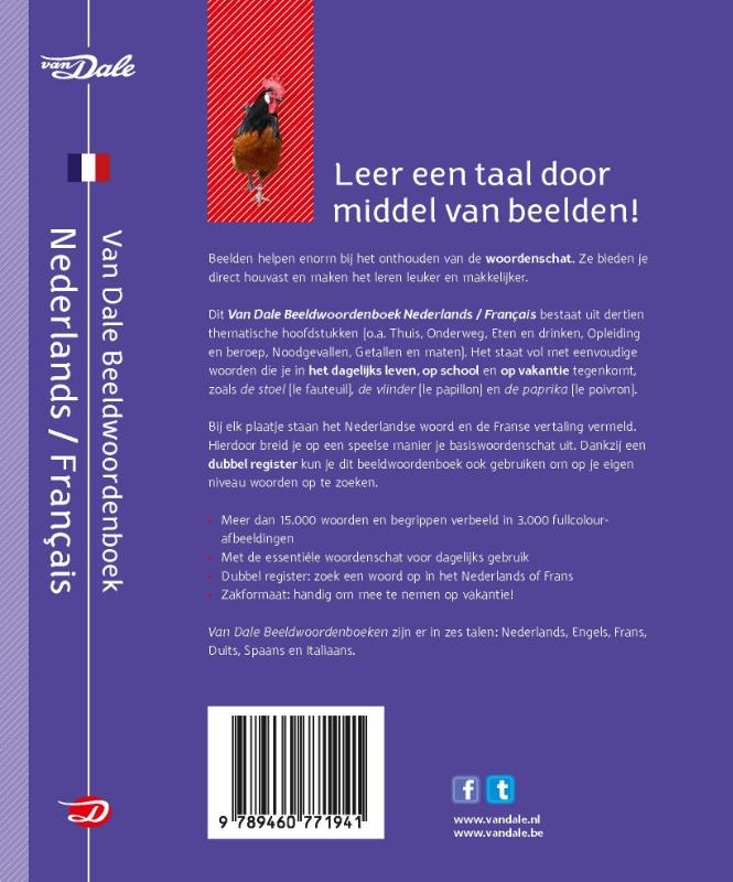 Van Dale Beeldwoordenboek Nederlands/Français achterkant