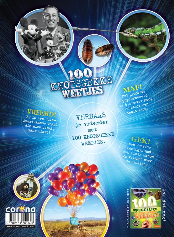 100 Weetjes - 100 Knotsgekke weetjes achterkant