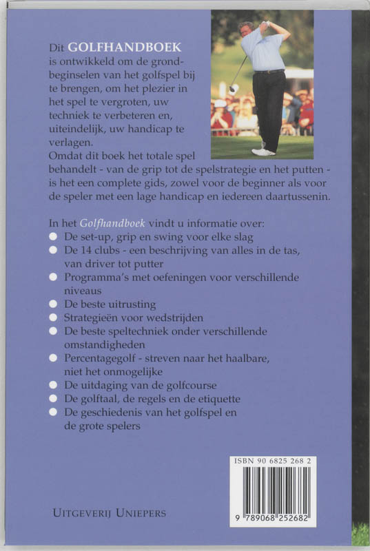 Golfhandboek achterkant