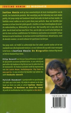 Justine Henin - de biografie achterkant