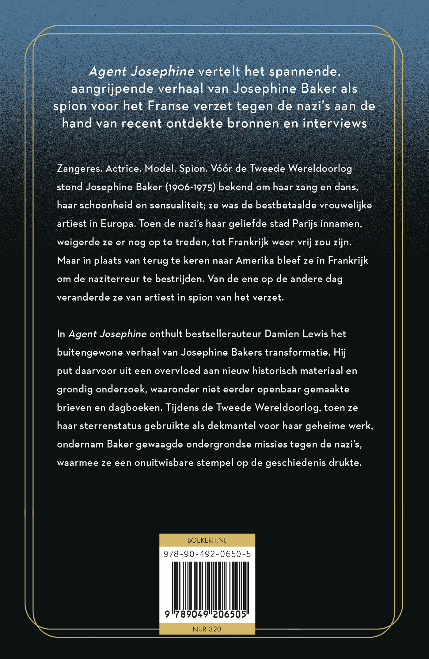 Agent Josephine achterkant