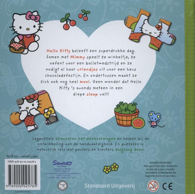 Hello Kitty - Puzzelkriebels achterkant