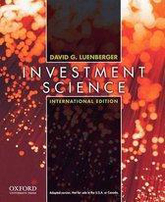 Isbn Investment Science ( International Edition ) boek 512 pagina's