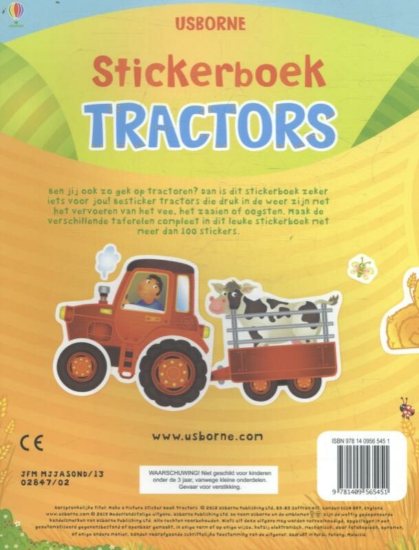 Stickeroek tractors achterkant