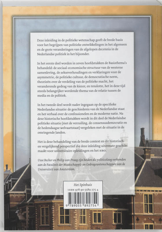 Politicologie. Basisthema's & Nederlandse politiek Politicologie. Basisthema's & Nederlandse politiek achterkant