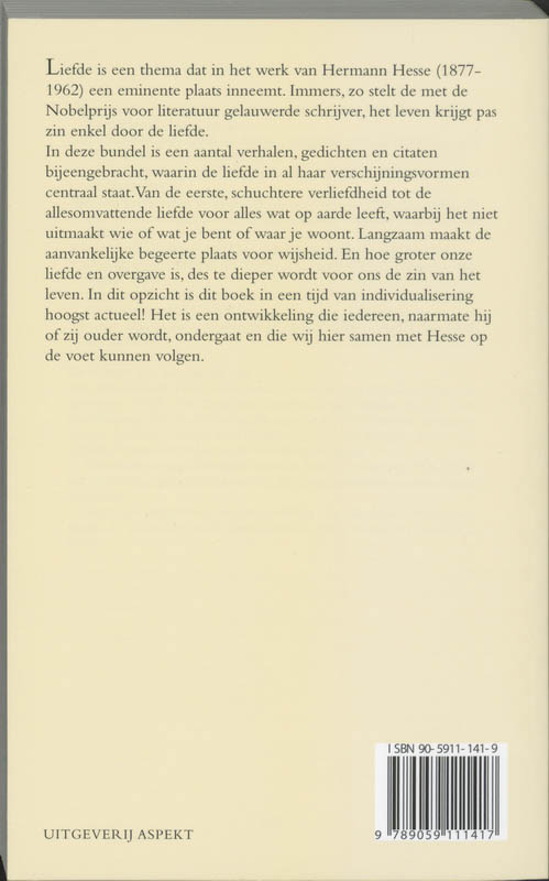 Het geluk van de liefde achterkant