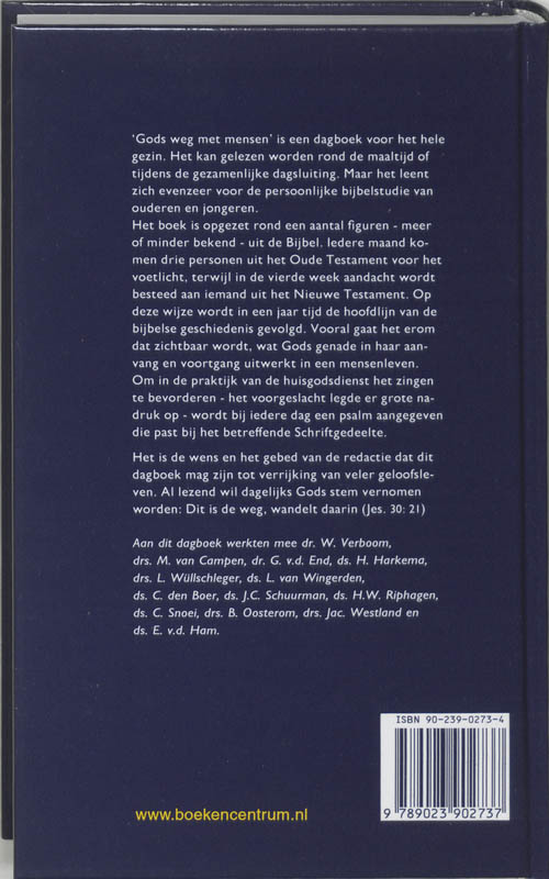 Gods weg met mensen Gods weg met mensen achterkant