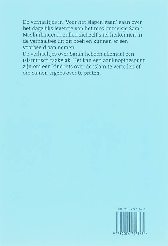 Voor het slapen gaan achterkant