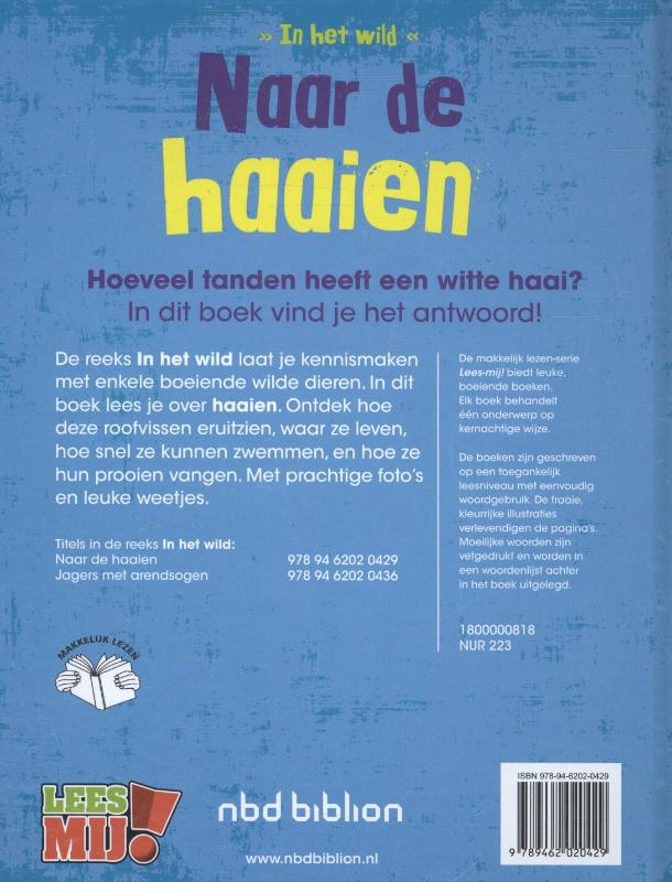 Naar de haaien achterkant