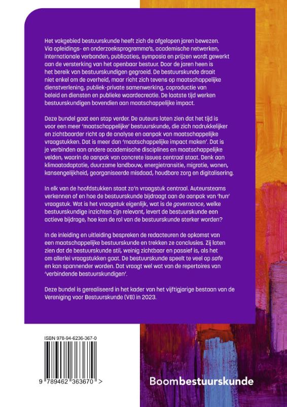 Maatschappelijke bestuurskunde achterkant