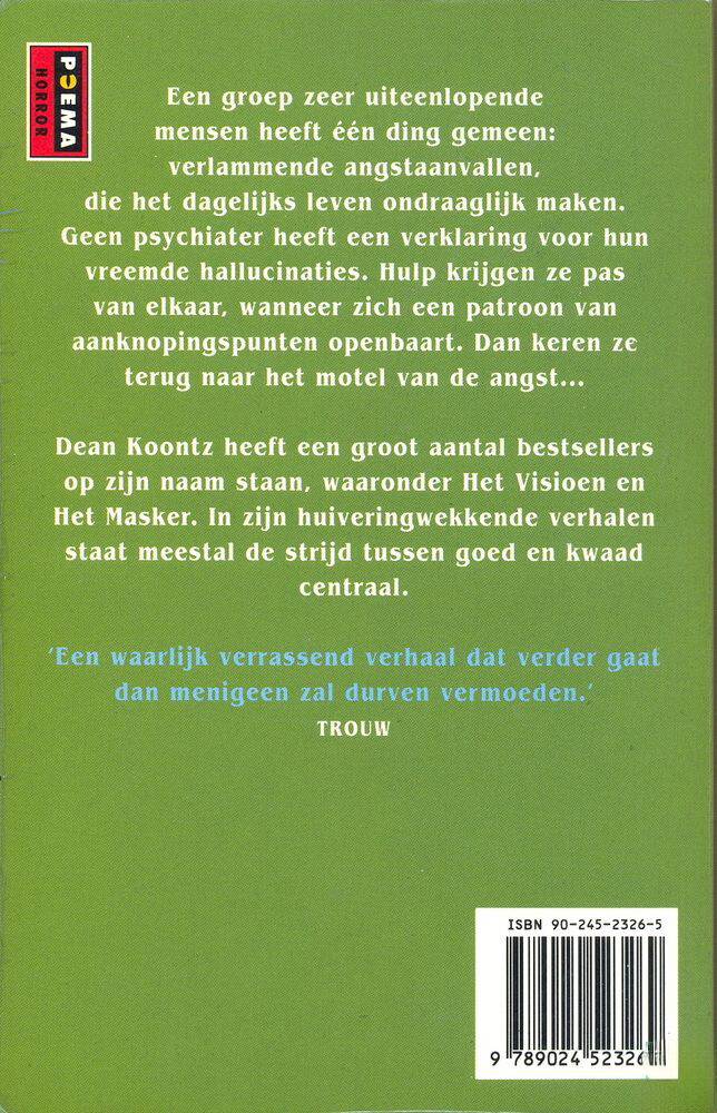 Motel van de angst / Poema horror achterkant