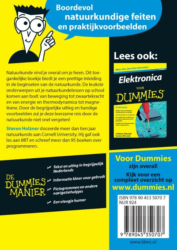 De kleine natuurkunde voor dummies achterkant