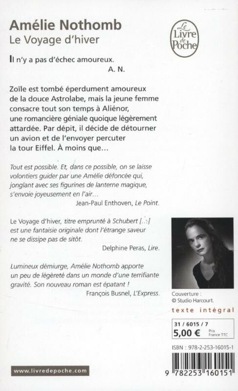 Le voyage d'hiver / Le livre de poche / 32193 achterkant