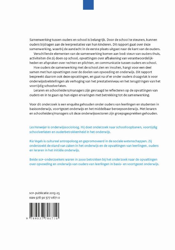 Samen scholen / SCP-publicatie / 2013-25 achterkant