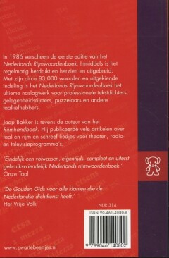 Nederlands rijmwoordenboek achterkant