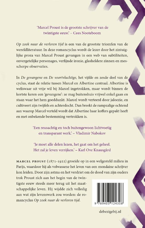 De voortvluchtige / Op zoek naar de verloren tijd achterkant