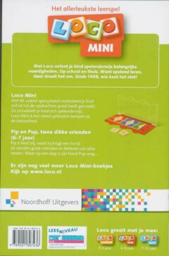 Pip en Pup twee dikke vrienden / Mini Loco / 1 achterkant