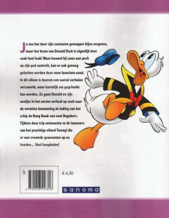 Het schip zonder bemanning / Vrolijke stripverhalen van Donald Duck / 2 achterkant