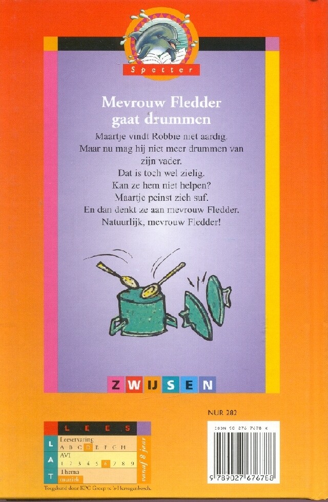 Mevrouw Fledder gaat drummen / Spetter / 5 Serie 6 achterkant