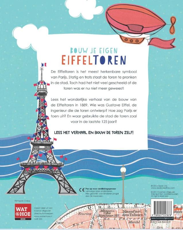 Bouw je eigen Eiffeltoren achterkant