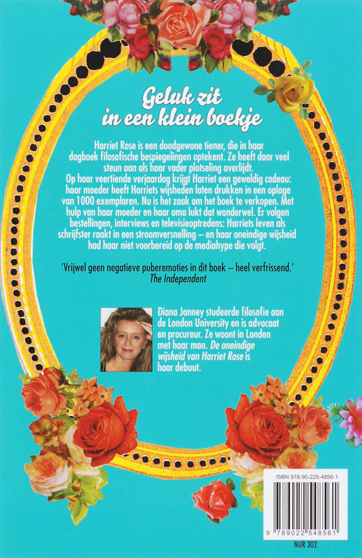 ONEINDIGE WIJSHEID VAN HARRIET ROSE, DE achterkant
