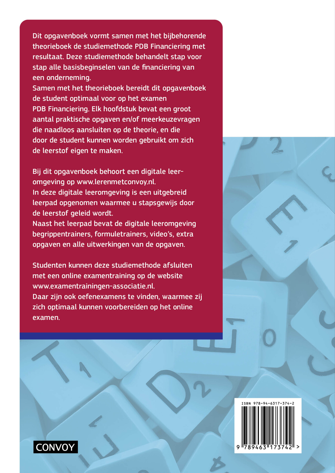5e druk / PDB Financiering met resultaat / Opgavenboek achterkant
