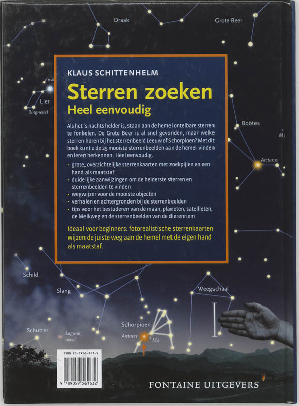 Sterren zoeken achterkant