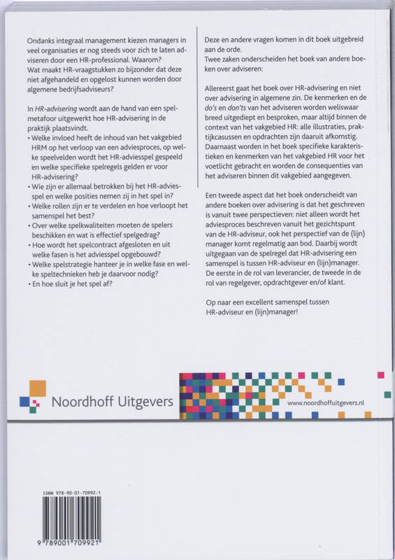 dropship HR-advisering / Vast Boek / Noordhoff dropship HR-advisering / Vast Boek / Noordhoff achterkant