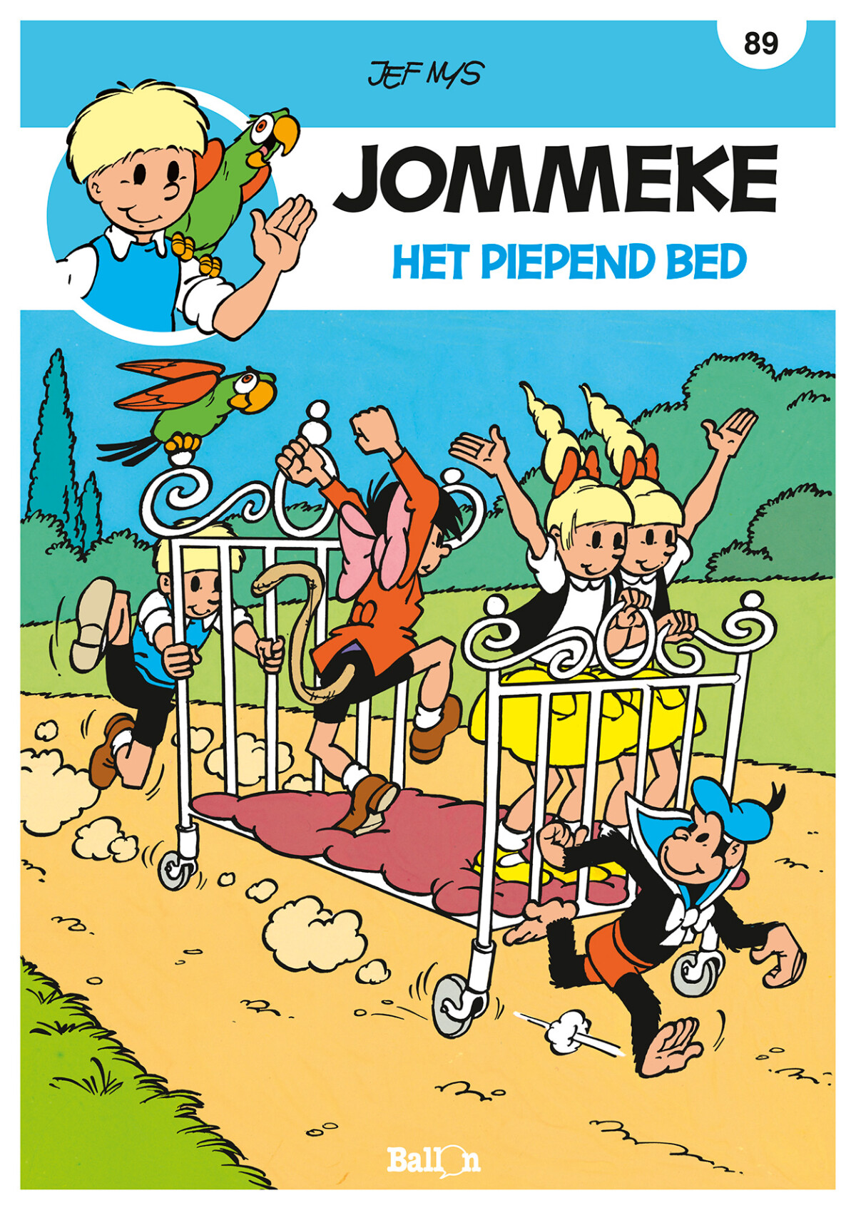 Het piepend bed / Jommeke strip / 89